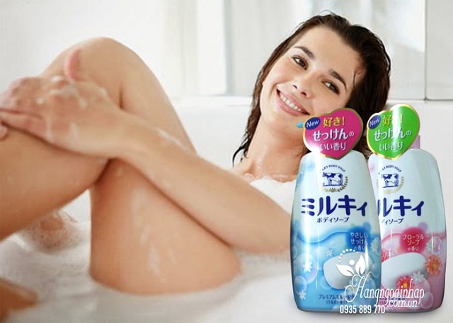 Sữa tắm bò tươi Gyunyu Milk Body Soap 580ml 3