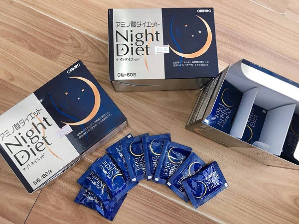 Viên uống giảm cân Night Diet Orihiro của Nhật hộp 60 gói 1