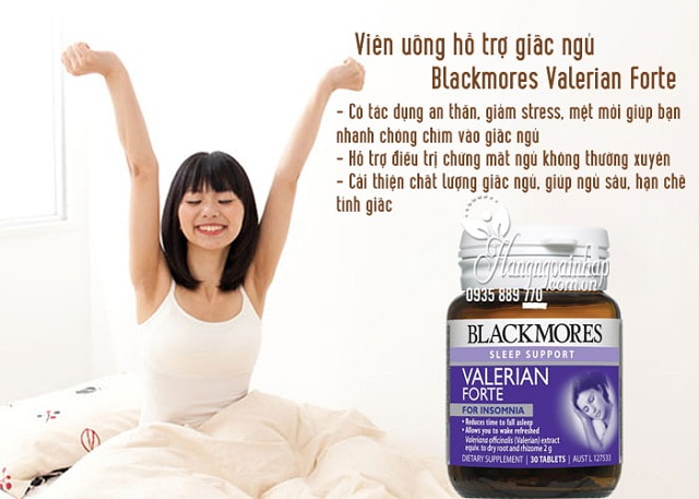 Viên uống hỗ trợ giấc ngủ Blackmores Valerian Forte hiệu quả, an toàn 2