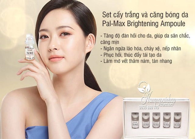 Set cấy trắng da Pal-Max Brightening Ampoule của Hàn Quốc 4