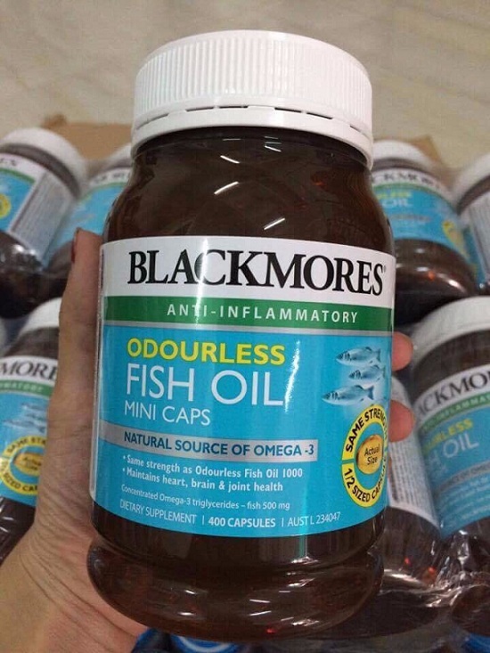 Dầu cá không mùi Blackmores Fish Oil Mini Caps giá tốt nhất 1