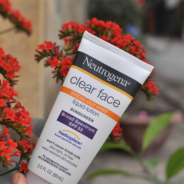 Kem chống nắng neutrogena clear face sunscreen lotion spf 55 