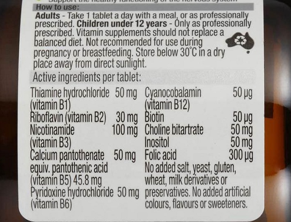Viên uống vitamin B tổng hợp Blackmores Mega B Complex 2