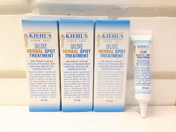 Gel trị mụn Kiehl’s Blue Herbal Spot Treatment review 7