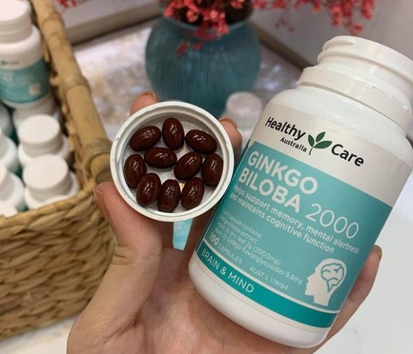 Thuốc Ginkgo Biloba Úc Healthy Care 2000mg mẫu mới 2020 1