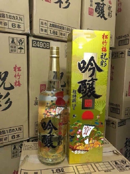 Rượu sake vảy vàng Nhật Takara Shozu 1,8 lít giá đại lý 6
