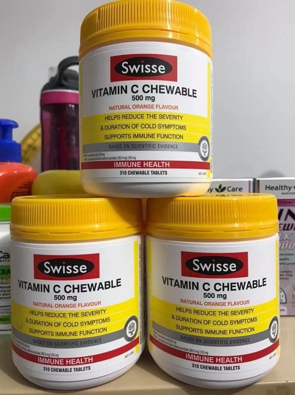 Vitamin C Chewable 500mg Swisse 310 viên của Úc tại đại lý 4