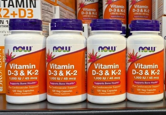 Viên bổ sung Vitamin D3 K2 NOW 1000IU/25mcg của Mỹ 12