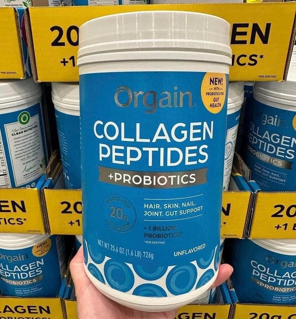 Bột Collagen thủy phân Orgain Collagen Peptides Probiotics 5