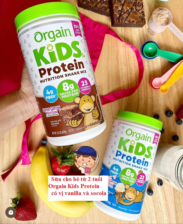 Sữa Orgain Kids Protein dạng bột 459g cho bé từ 2 tuổi 2