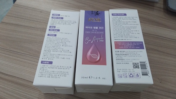 Serum truyền trắng trị nám Genie Bio Ampoule 360 Hàn Quốc 9