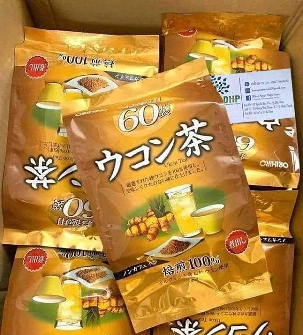 Trà nghệ Orihiro Ukon Tea của Nhật Bản gói 60 túi lọc 89