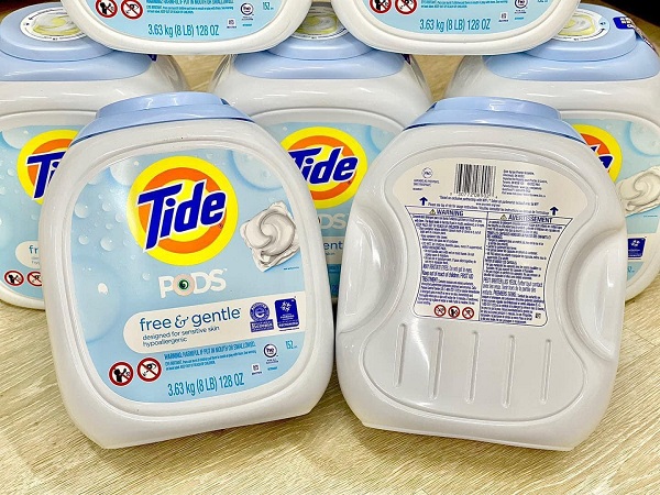Viên giặt Tide Pods Free & Gentle thùng 152 viên của Mỹ 6