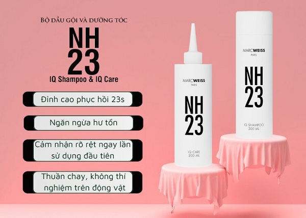 Dầu gội phục hồi tóc hư tổn NH23 IQ Shampoo 200ml của Đức 9