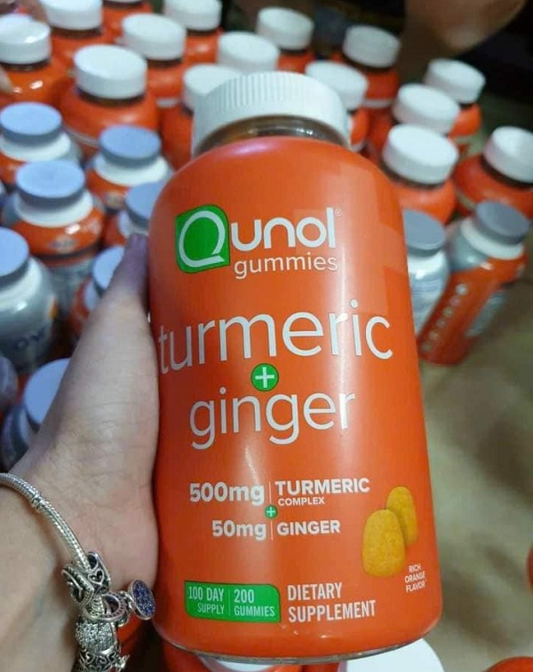 Kẹo dẻo Turmeric Ginger Qunol Gummies của Mỹ 200 viên 8