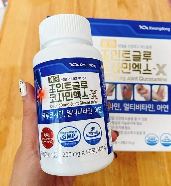 Viên uống bổ khớp Kwangdong Glucosamine Hàn Quốc 180v 12