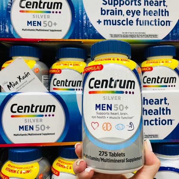 Centrum Silver Men 50+ của Mỹ vitamin tổng hợp cho nam 6
