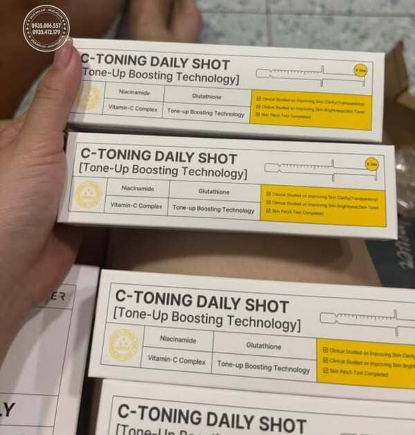 Dưỡng trắng da C-Toning Daily Shot là gì?