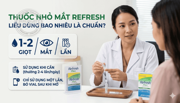 Công dụng của thuốc nhỏ mắt Refresh Plus Mỹ