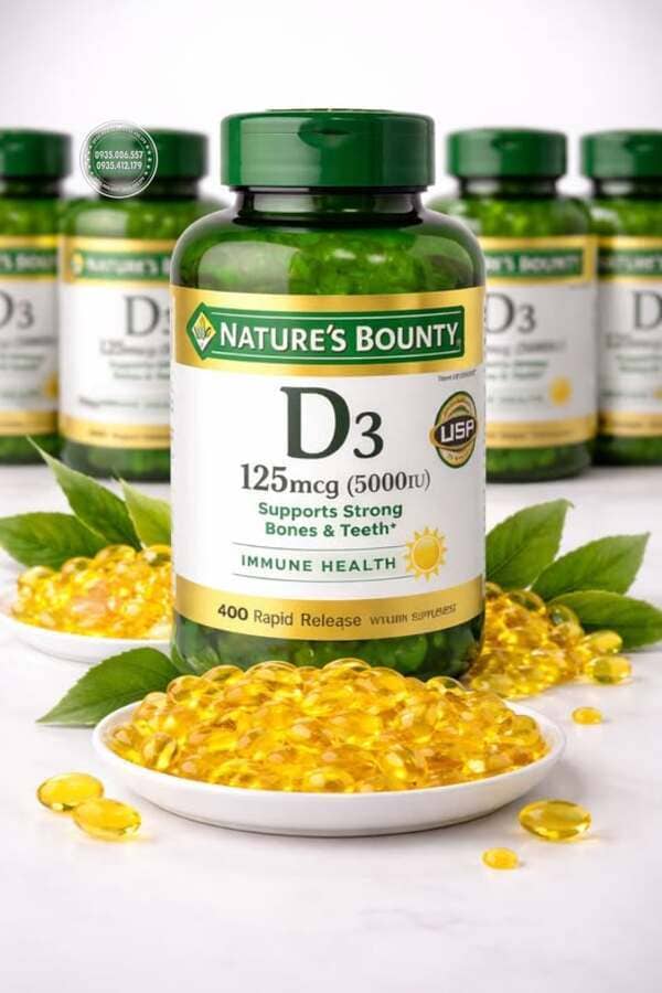 Tổng quan về viên uống Nature’s Bounty Vitamin D3