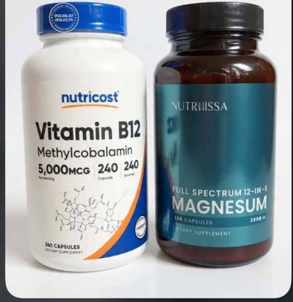 Tổng quan về Nutricost Vitamin B12 Methylcobalamin 240 viên